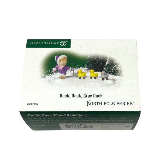 Department 56 North Pole Series "Duck Duck Gray Duck" - Retired in 2009 - Picture 9 of 9